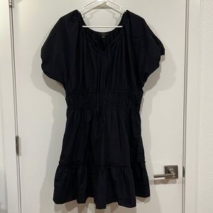J.Cree Black Cotton Poplin Dress - XL